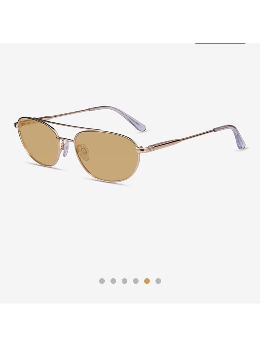 Eye buy direct Unisex Range Aviator Sunglasses Low Nose Bridge